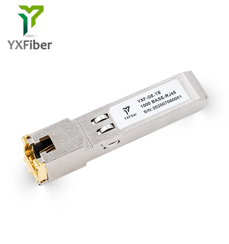 Copper SFP Module 10/100/1000Base 2.5G 10G 30m 80m 100m RJ45 Interface SFP-T Transceiver Module Copper SFP