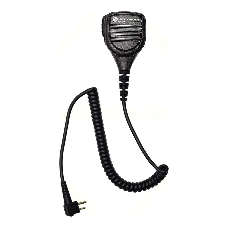 Motorola Original OEM PMMN4013 PMMN4013A Remote Speaker Microphone with 3.5mm Audio Jack Coiled Cord Swivel Clip