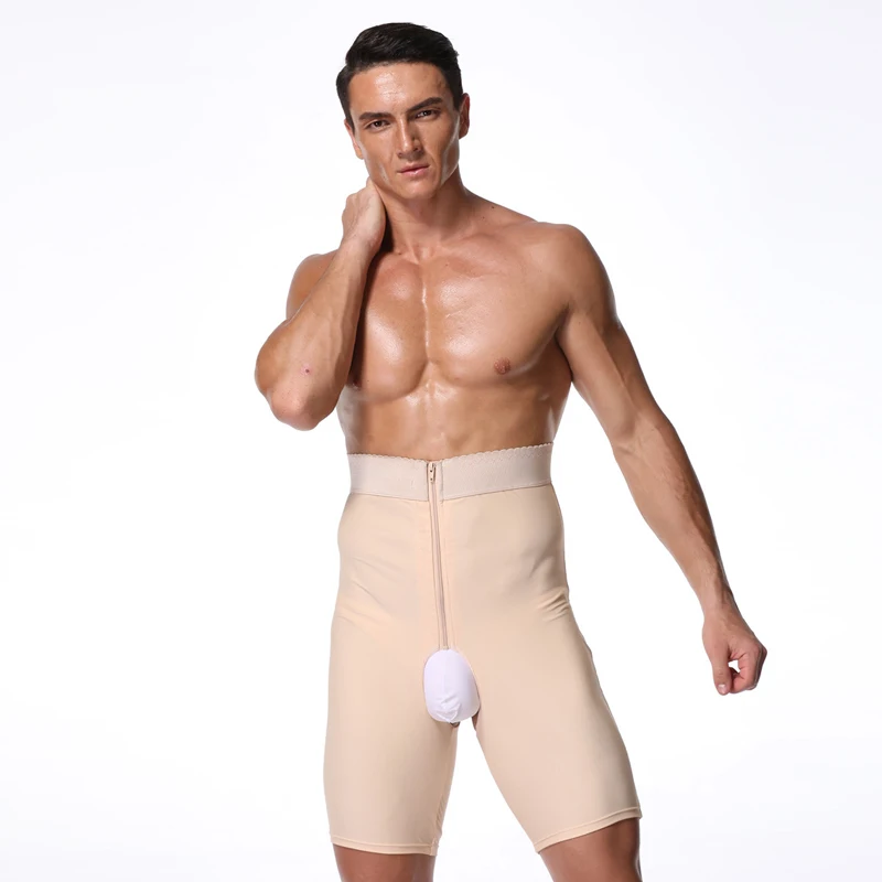 Factory Supplier Slim Fit Zipper Men Shapewear High waisted Butt Lifte Underwear control Panties Body Shaper