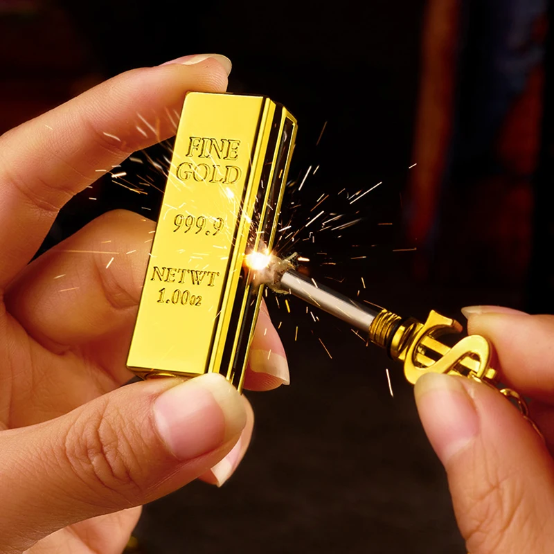 Unique Design Compact Cool Lighters Refillable Fuel Flame Ignition Zinc