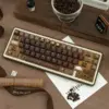 Brown-Cherry-PBT+PC-145 Keys