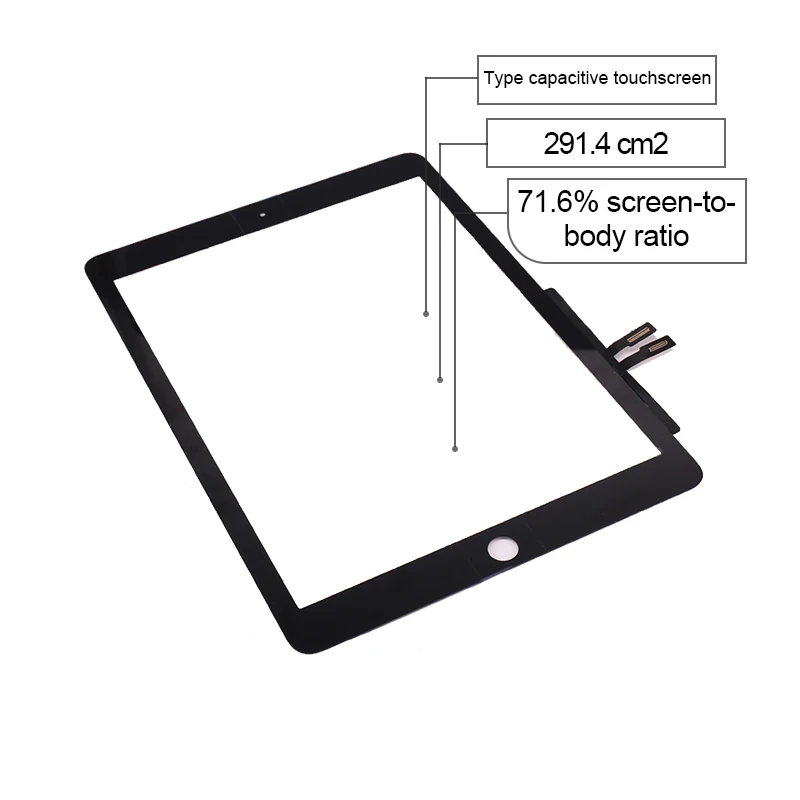 FOR 2018 IPAD 6th Gen A1893 A1954 Touch Screen Digitizer Replacement + IC  Black £10.54 - PicClick UK