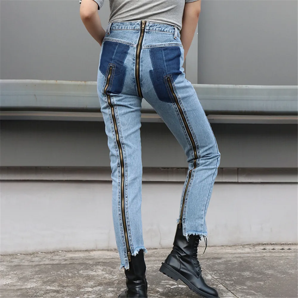 Royal Wolf Denim Crotch Zipper Jeans 