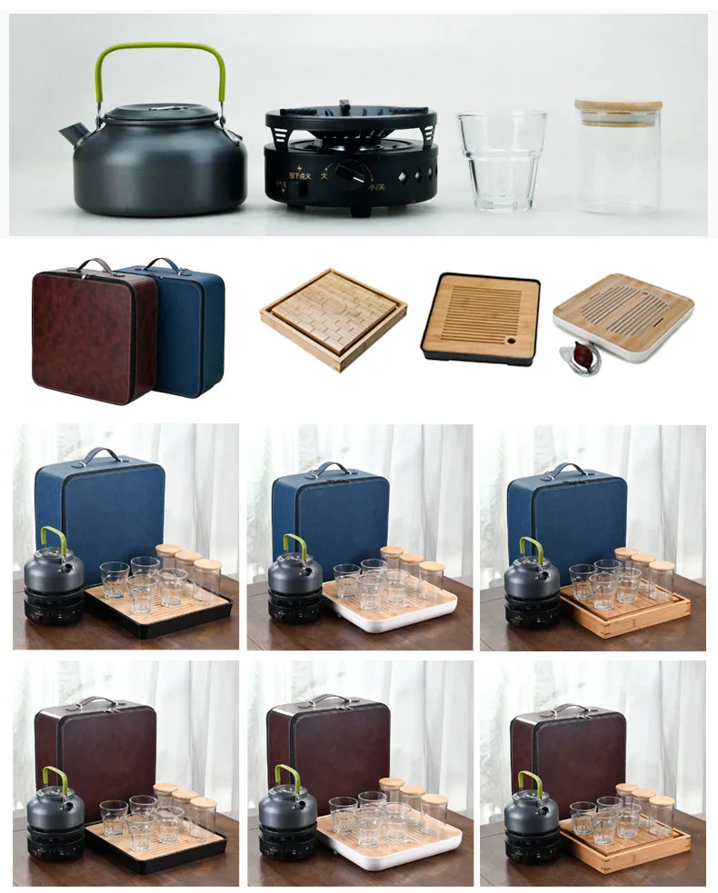 Household Cup Business Gift Accessories New Portable Tea Set White Chinese Ceramic Tea Set for Travel & Office factory