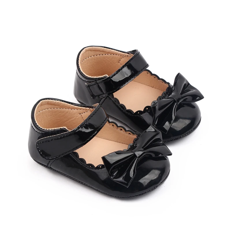 2025 High Quality Soft PU Leather Princess Baby Toddler Girl Shoes Prewalker Girl Shoes details