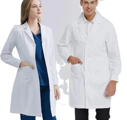 HOT selling custom summer medical staff pharmacy doctors print logo nurse uniforms jackets White lab coats