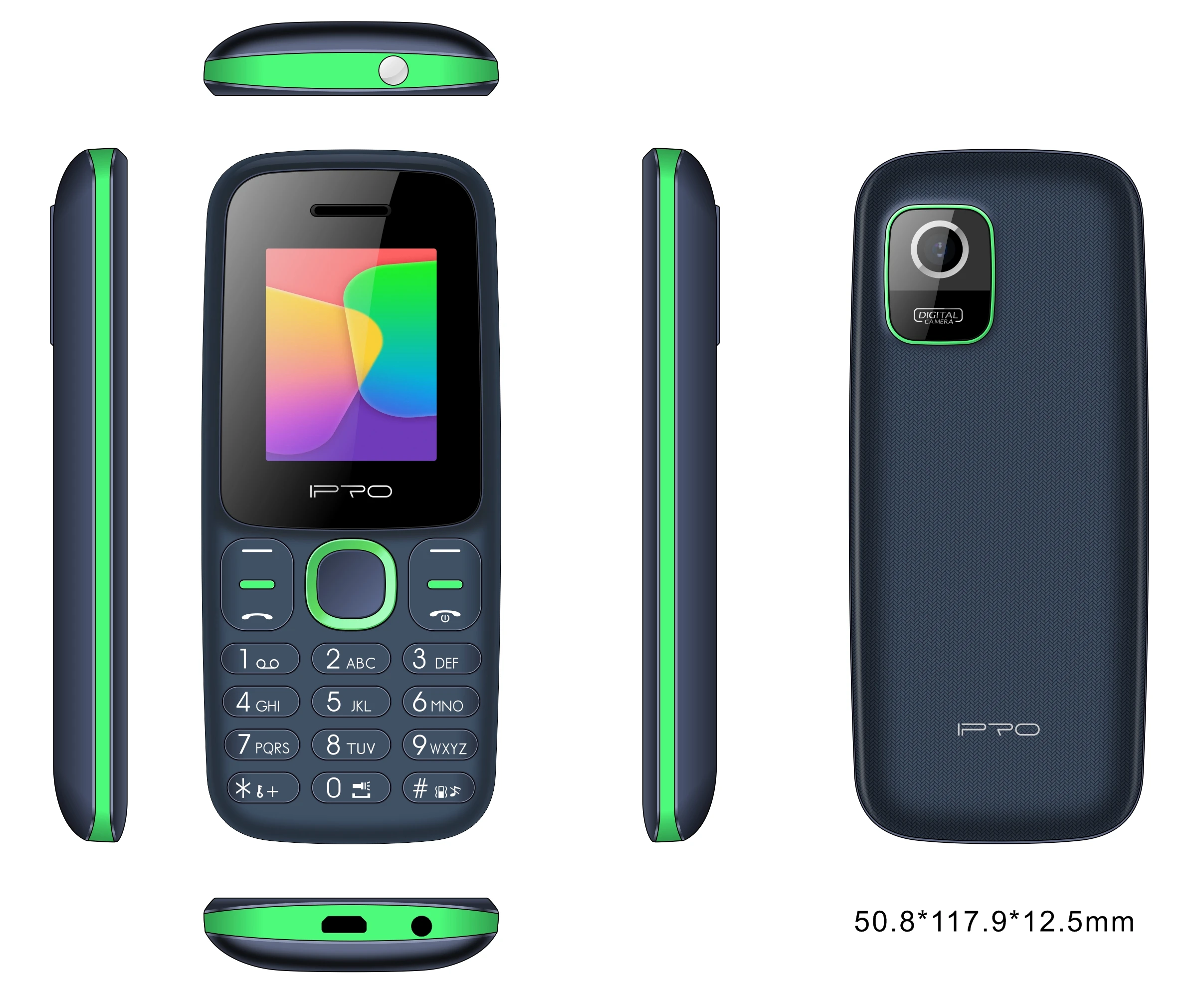 Cheap IPRO A7 Mini Dual SIM Mobile Phones 2G Feature Phone