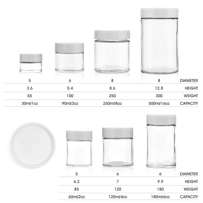 Wholesale New arrival 1oz 2oz 3oz 4oz child proof glass jar flower container  with CRC lid,New arrival 1oz 2oz 3oz 4oz child proof glass jar flower  container with CRC lid Suppliers,New arrival