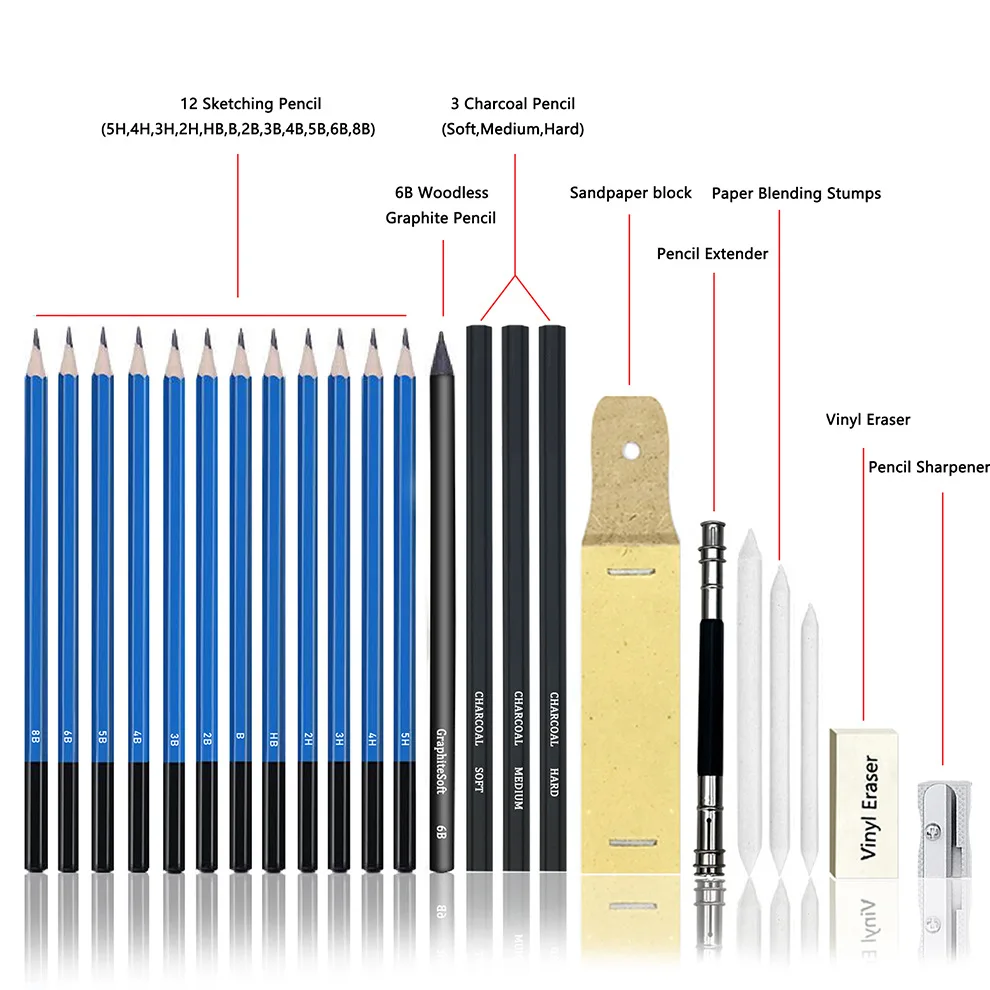 Professional Premium Coloured Pencils Set With Canvas Roll For Artists_voghion.com