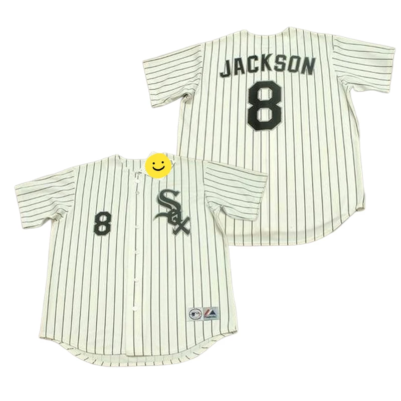 Wholesale Men's Chicago 1 LANCE JOHNSON 3 HAROLD BAINES 8 BO JACKSON 9 MINNIE  MINOSO 10 RON SANTO Throwback Baseball jersey Stitched S-5XL From  m.