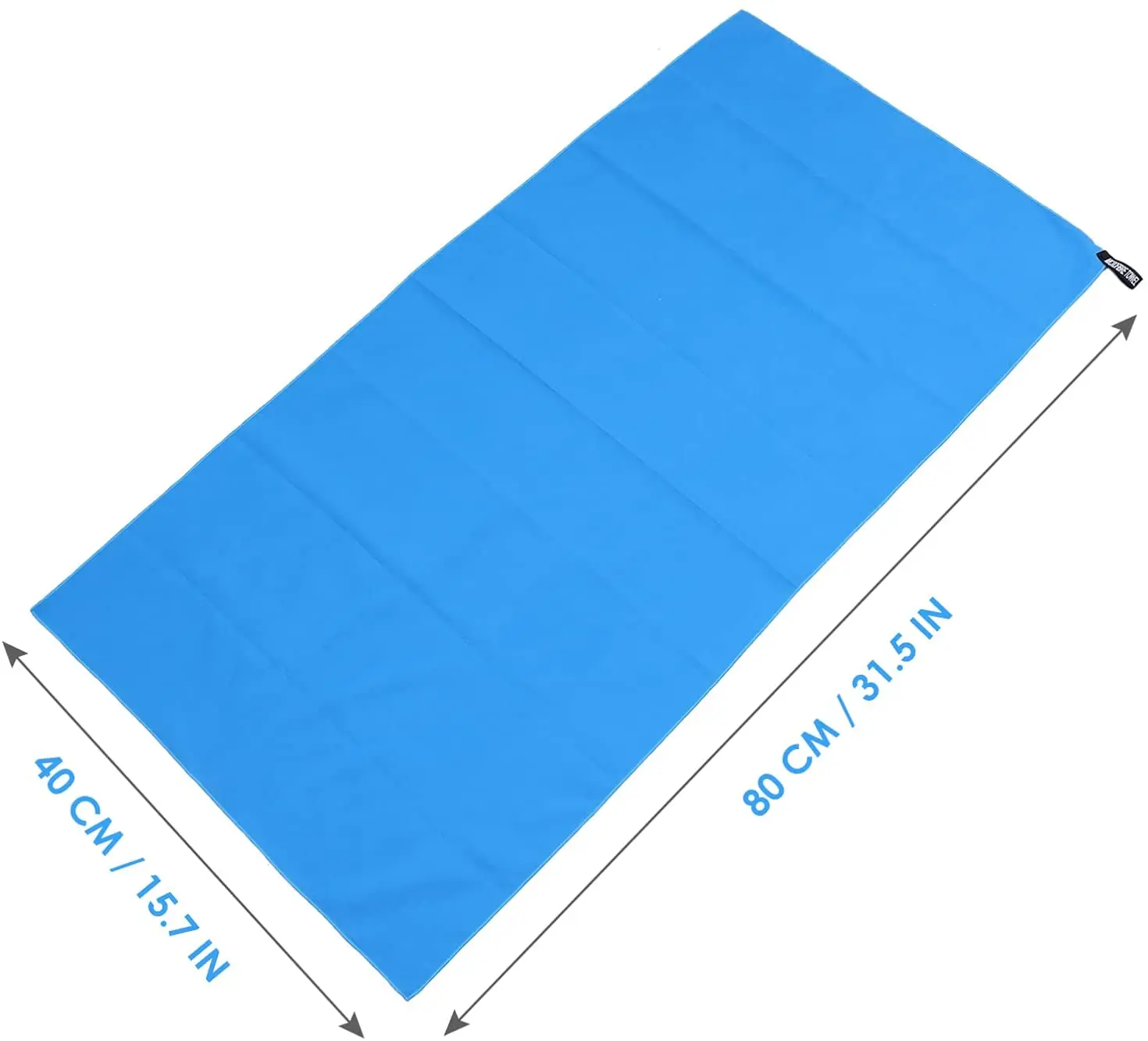 Custom Blue 40*80cm Gym Sports Towel Fast Drying ABSORBENT for Outdoor Activities supplier