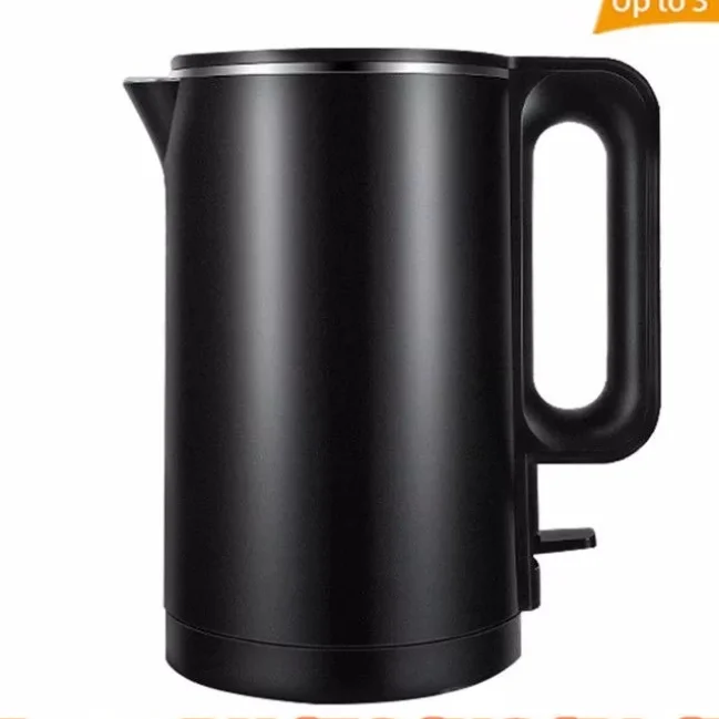 1.7L Fast Electric Kettle Auto Shut-Off Water Boiler Safe ABS+ Stainless  Steel