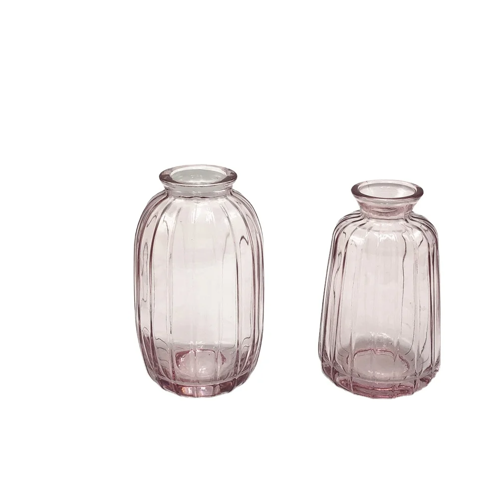 Best Selling Factory Homemade  Unique  Cheap Colored Tall Glass Cylinder Vase  for Home Decoration Flower Arrangements