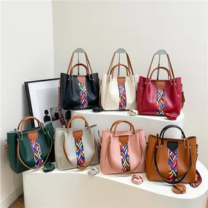 Luxury Handbag Large Capacity Tote Bag 4 Pcs Women's Bag Fashion Shoulder Bag Wallet Card Case