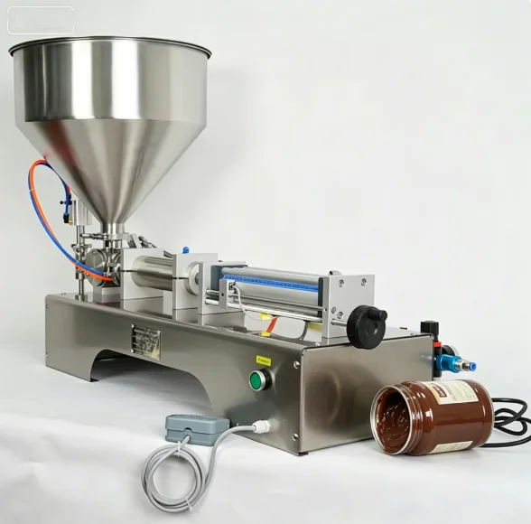 TEBAK Multifunctional Benchtop Filling Machine - Peanut Butter Chocolate Curry Tomato Sauce Filling Machine