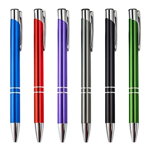 Premium Quality Custom Logo Metal Ballpoint Pen Laser Carving for Education & Welcome Gifts Advertising Promotional