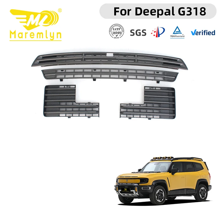 Maremlyn Car Front Mesh Grille for Changan Deepal G318  ABS Material Front Grille Bug Guard Protective Mesh Exterior Off-road Accessories