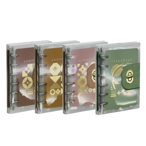 New Design Mini Cute Memo Pocket Notebook  Custom Transplate PVC   A7 Loose Leaf Planner Notebook for Kids