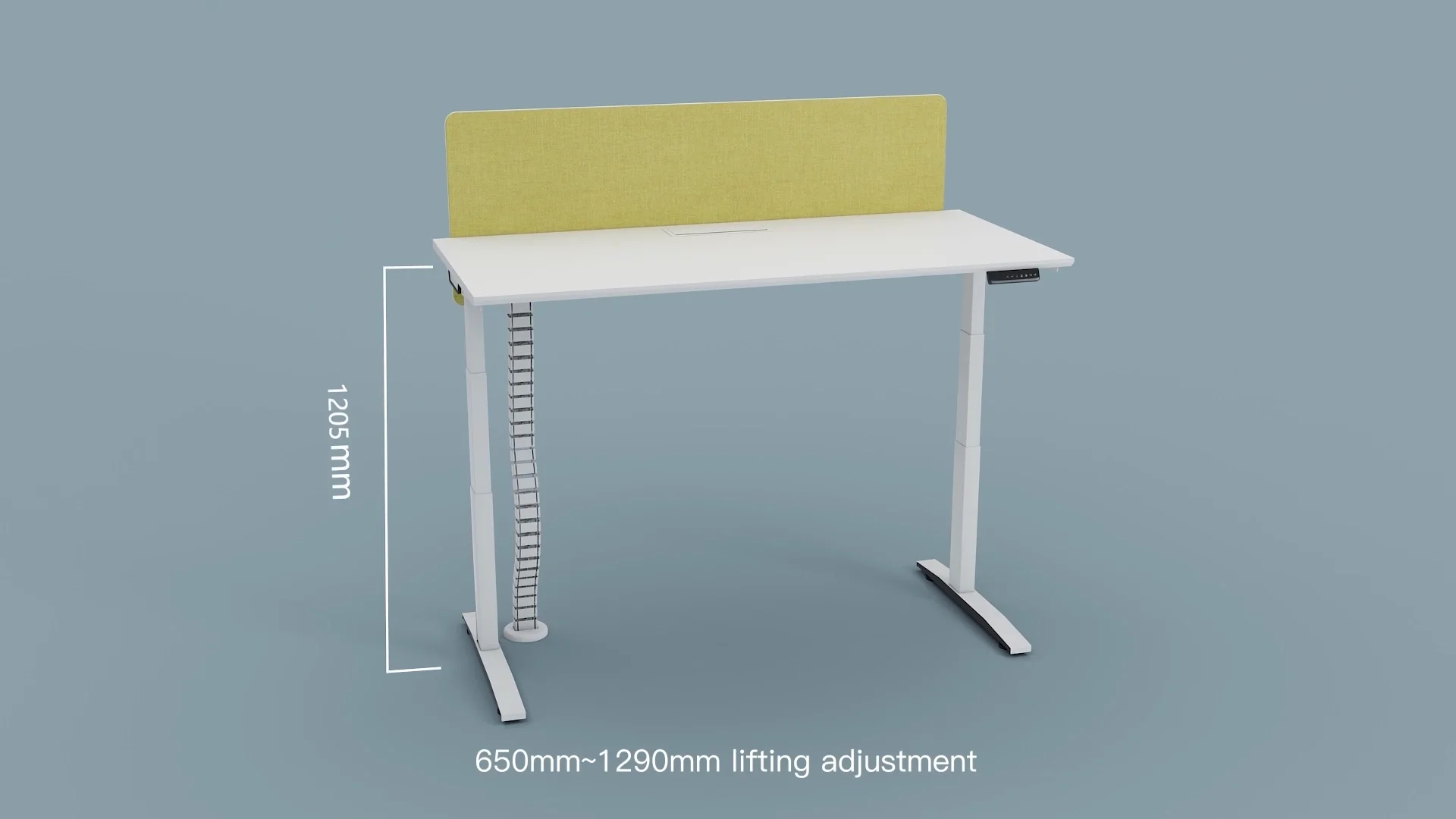 Electric Height Adjustable L Shaped Executive Home Office Lift Table