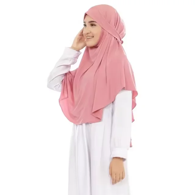 2024 Islamic Head Cover Wrap for Women Muslim Khimar Hijab Islamic Arabic Middle East Muslim Abaya Jilbab Khimar Hijabs