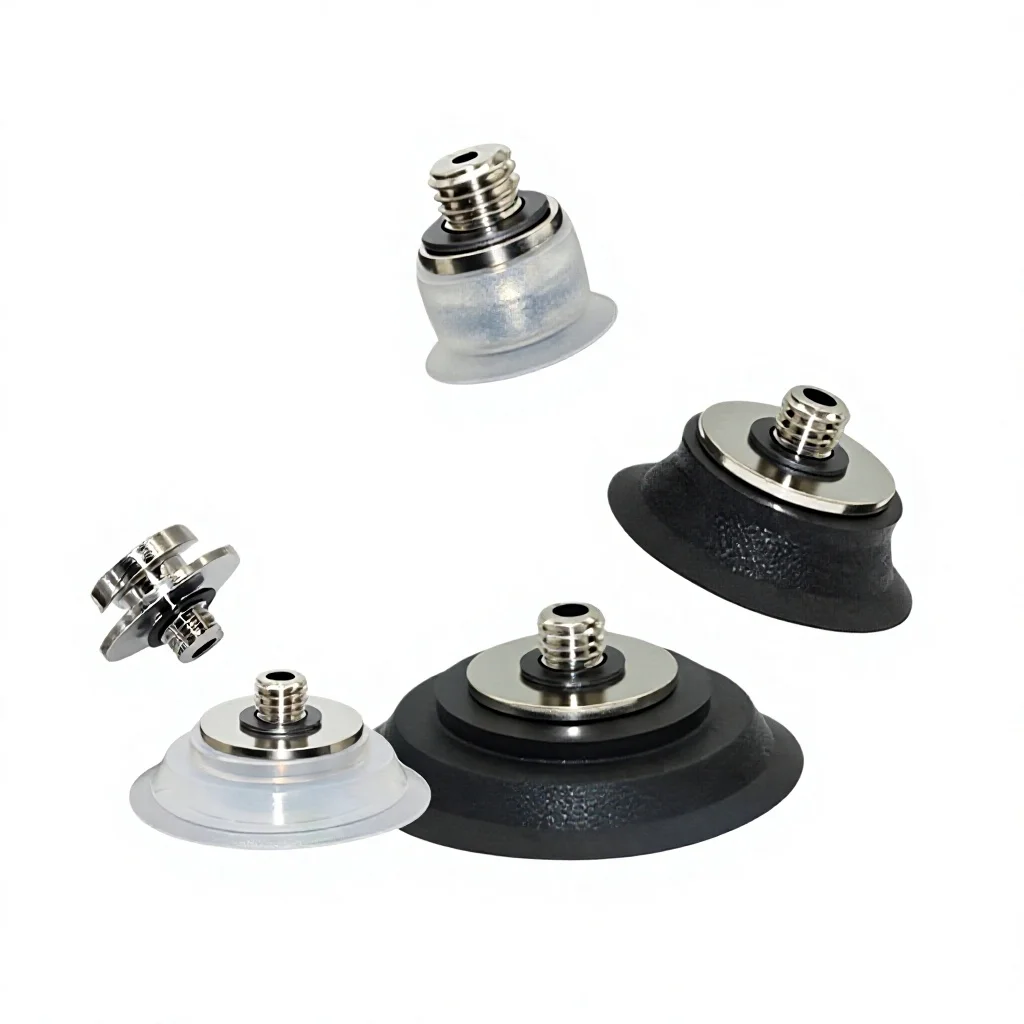 Industrial Automation Robotic Pneumatic Components, OBM Custom ZP2-TB10/15/20/25/30MTN/MTS-H5 Flat Silicone Mechanical Vacuum Suction Cup Nozzle