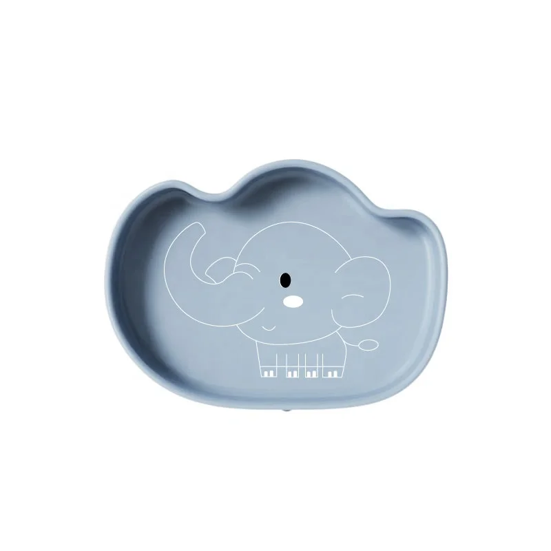 Wholesale Bpa Free Non Slip Stay Put Toddler Dinner Plate Set Kids Grip