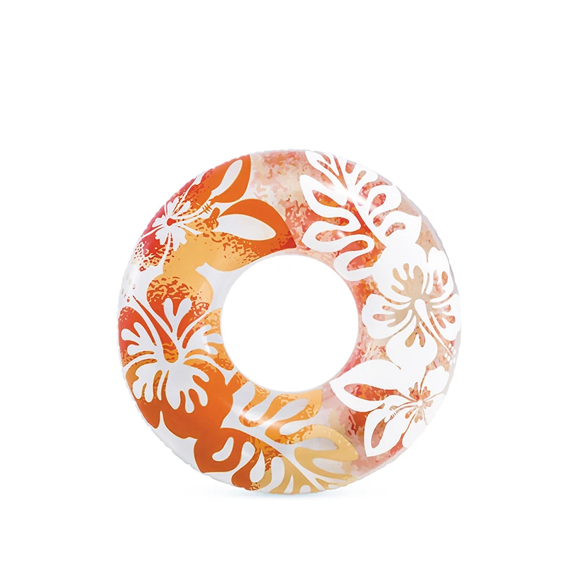 Intex 59251 Popular Swimming Pool Ring Adult Beach Inflatable Glitter Pool Floating Swimming Pool Ring