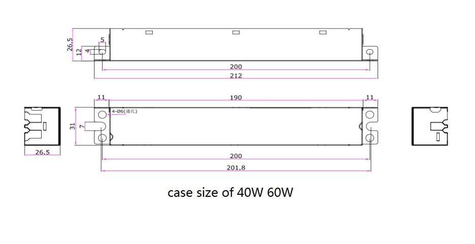 Shenzhen 60W Smart Tunable Dual Output Casambi LED Driver with Dimmer White Led Driver