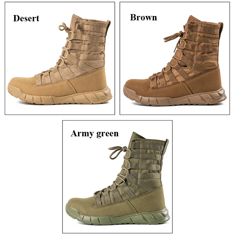 Botas militares tácticas Hombre Fuerza especial Combate desierto Zapatos  del ejército al aire libre Botines altos Botas de montaña transpirables  comprar a buen precio — entrega gratuita, reseñas reales con fotos — Joom