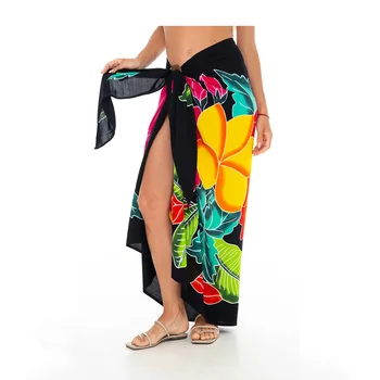 customize print 100% soft Rayon USA Hawaii pareo sarong beach cover up beachwear swimwear beach towel