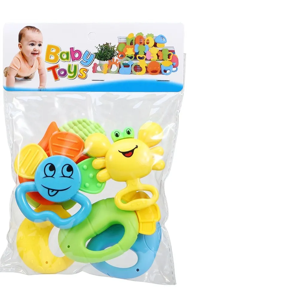 Одним из самых популярных продуктов 2020 младенческой колокольчик музыки животного прорезыватель Игрушка-погремушка