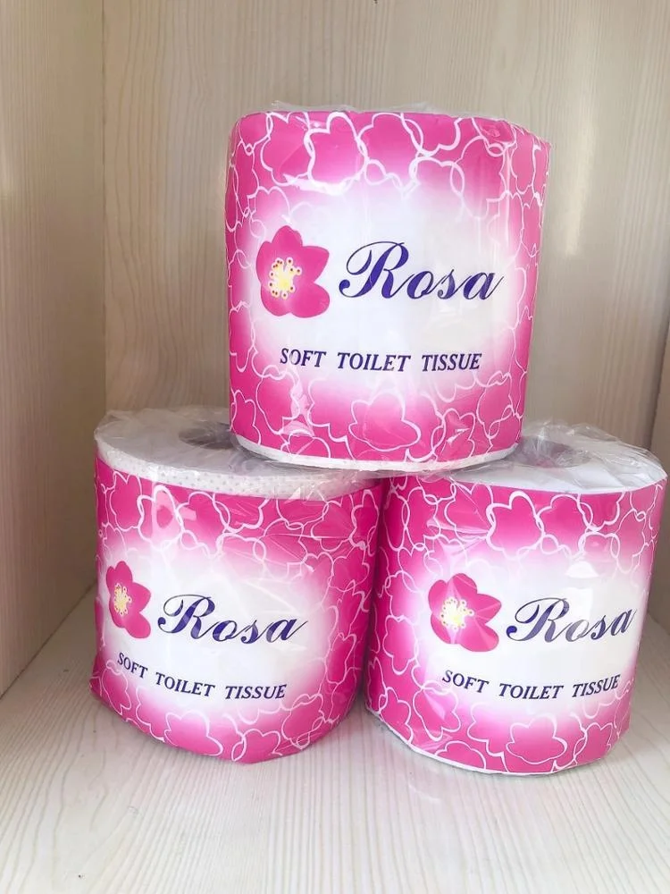 China Made Eco-Friendly Biodegradable Soft White Toilet Paper for Certified Bathroom Use