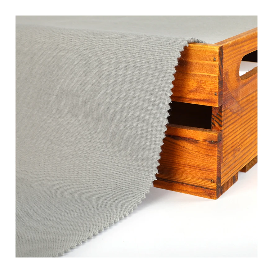 Оптовая продажа матовая 80/20 французская махровая флисовая трикотажная ткань для свитеров на