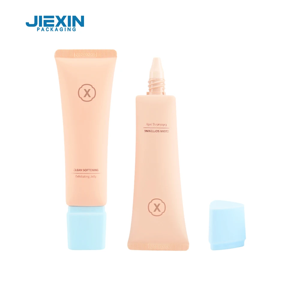 Custom Logo 40ml Soft Squeeze Tube with Triangular Screw Cap Plastic Packaging Liquid Foundation Hand Cream Cosmetic Products