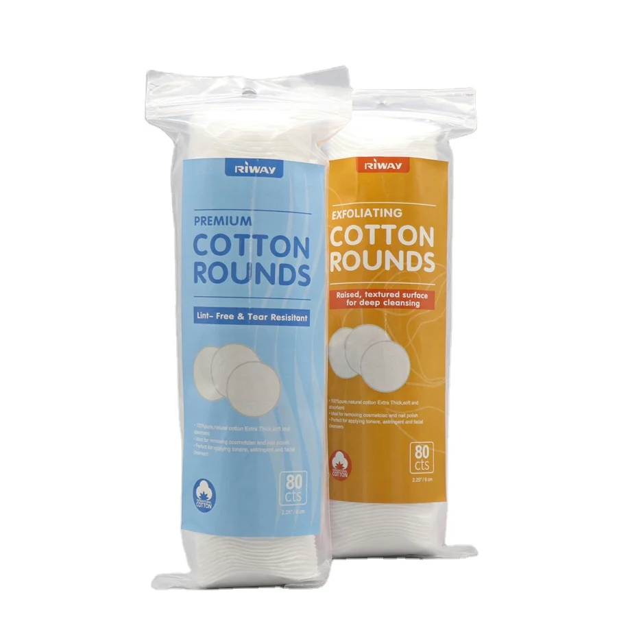 double sided cosmetic cotton pads organic