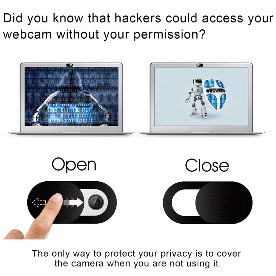 Computer Camera Privacy Cover Computer Lens Protective Cover Webcam Metal Camera Protective  Sticker