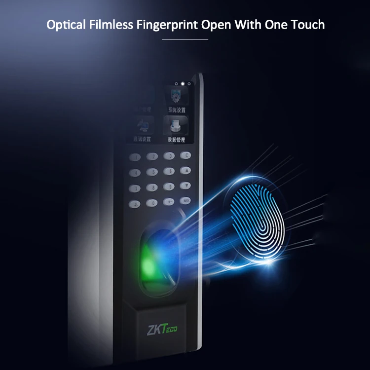 ZK Teco SF200 Standalone Access Control Biometric Fingerprint Time Recording Employee Digital Attendance Machine Color Screen