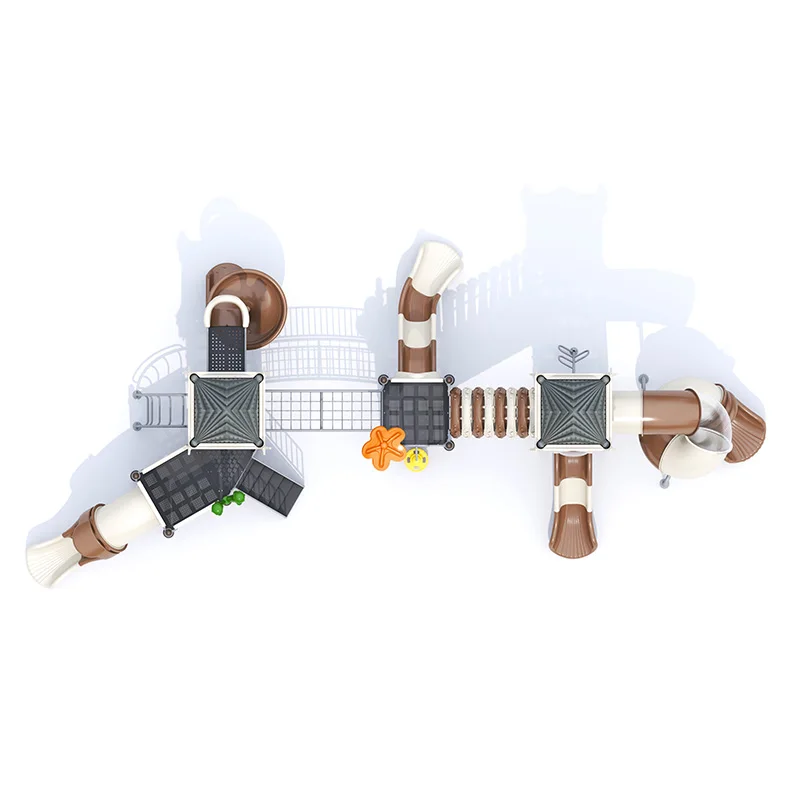 Feelkids ALITA-NC24009 Durable Colorful Kid's Playground Slide Equipment Amusement Park Set Made PE Plastic for School Garden manufacture