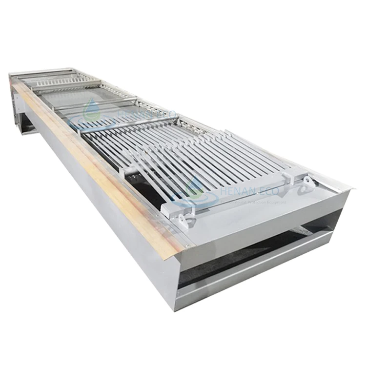 Sewage Wastewater Pretreatment Small Automatic Coarse Fine Rake Rake Bar  Trash Screen Machine Tooth Reversed Taking Type Grid