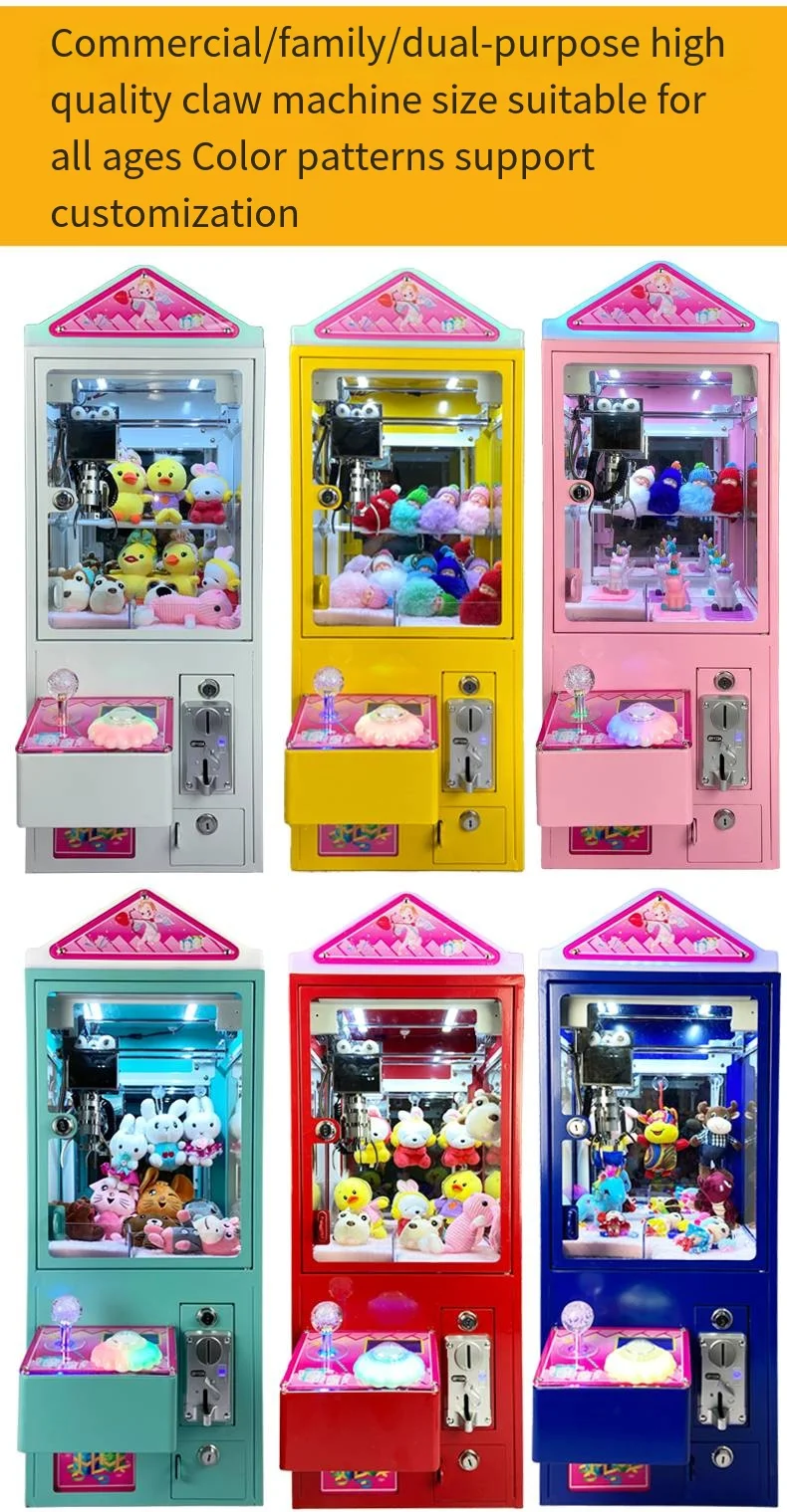 Hot Sale Mini Claw Machine Catch Doll Arcade Toy with Plush Coin Operated Games Mega  Under 100 Dollar Claw Machine