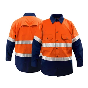Industrial Mining Construction Traffic Workwear Worker Uniform Safety Clothing High Visibility T-Shirt Hi Vis Reflective Shirt