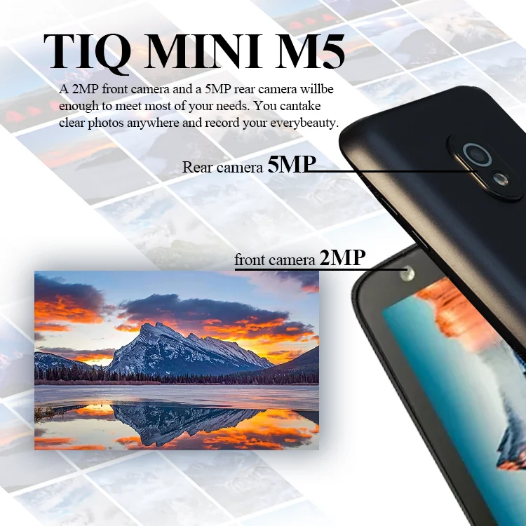 TIQ MINI M5 Only Use in US Dual SIM Card Touch Screen Keyboard Phone 3+32GB Google Play MTK6761 Mobile Phone Android 13
