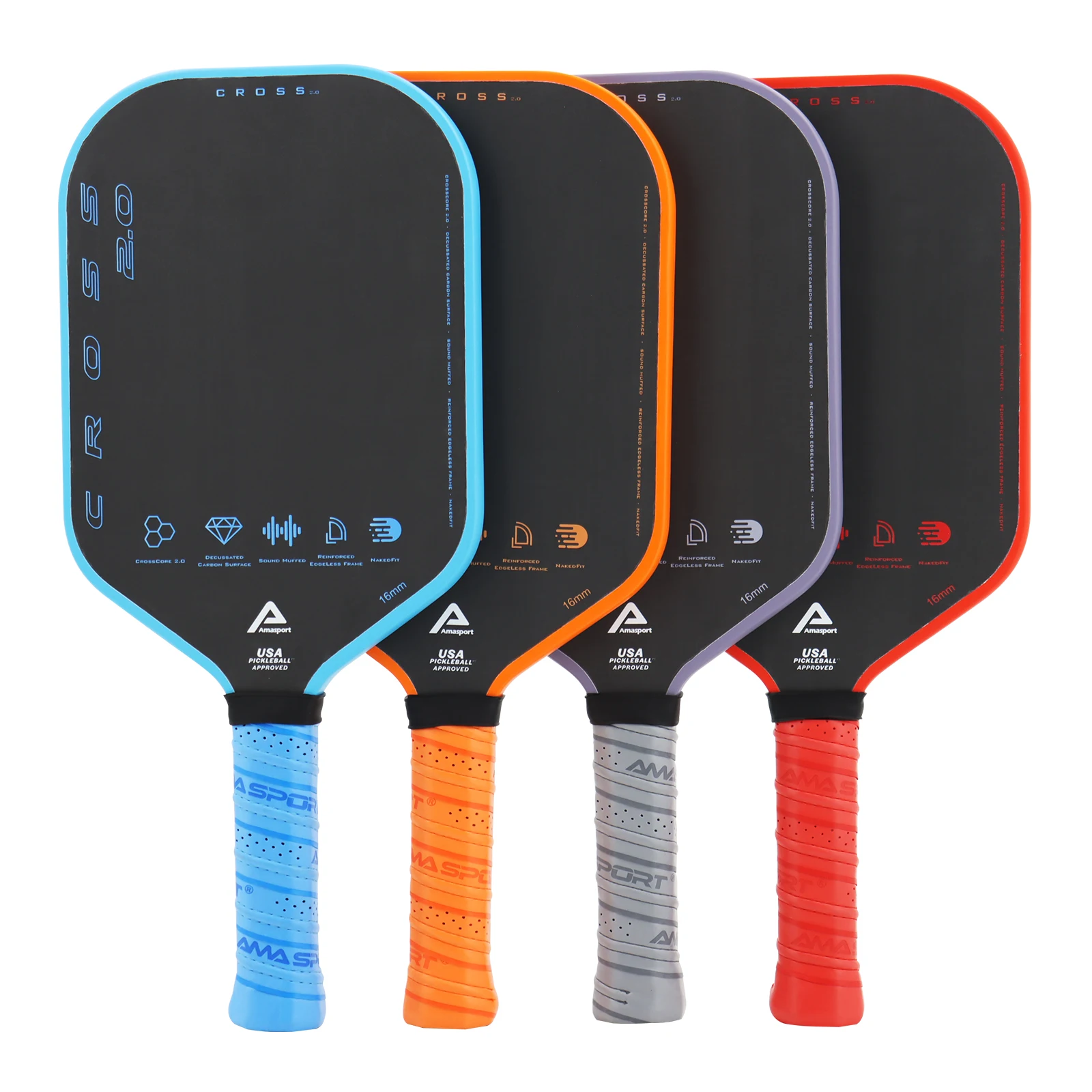 Pickleball Rackets Ed Pickleball Paddles Set Of 2 16mm Pickleball Paddles USAPA Standard ...