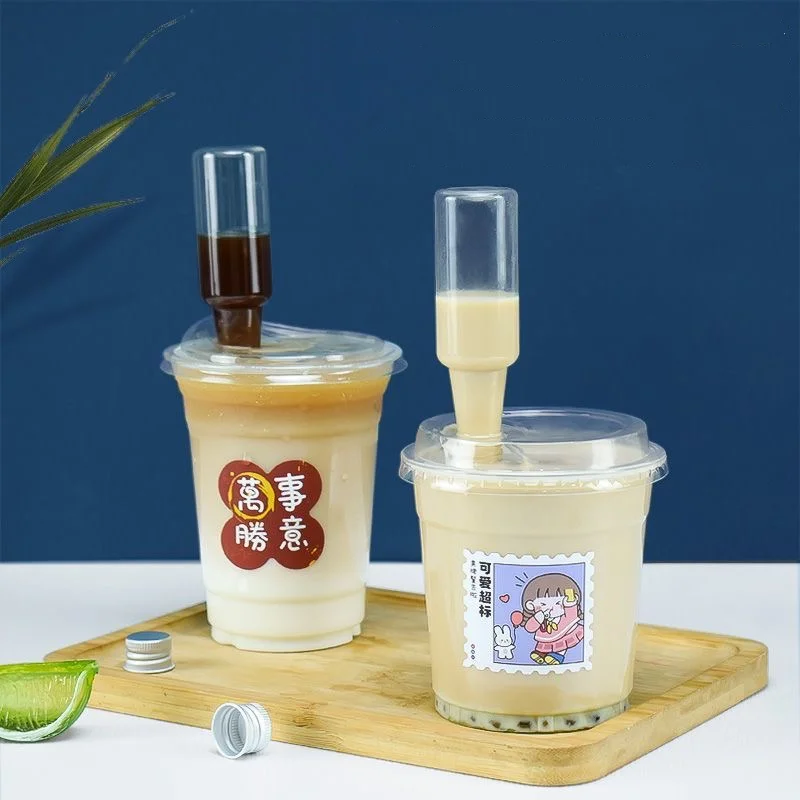 Mini Liquor Bottles 25ml 50ml Mini Empty Plastic Alcohol Shot Bottles With Aluminium Cap or Plastic Child Proof Li
