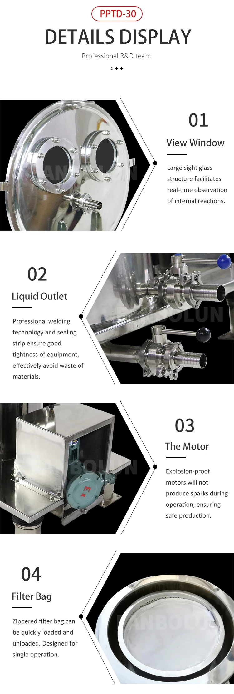Extractor Centrifuge Separator Machine Ethanol Extraction Equipment
