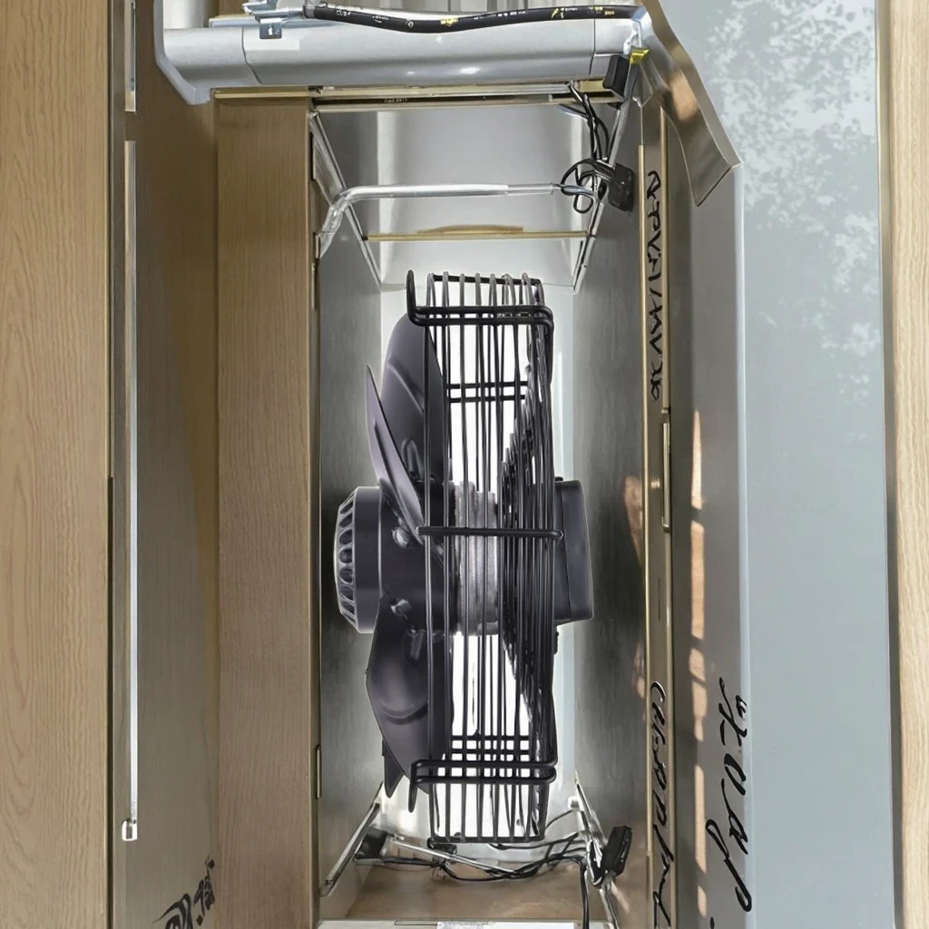 Grid Axial Fan Source Factory 400mm 380V 210W Axial Strong Net Cover Blower