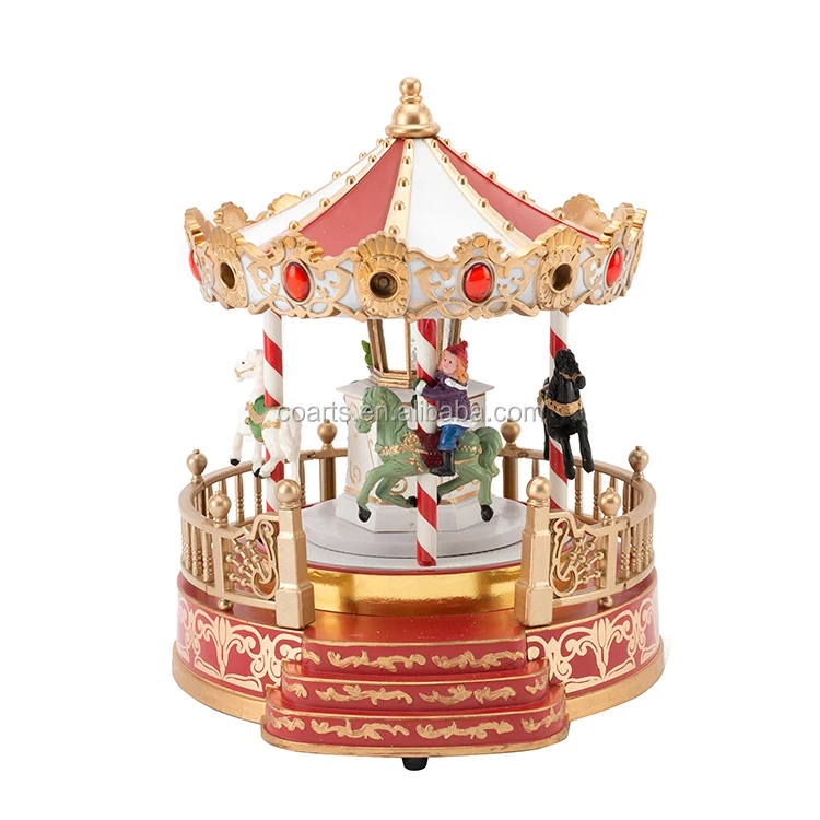 Birthday Gift Carousel Horse Music Box Oem Custom Merry-go-round ...