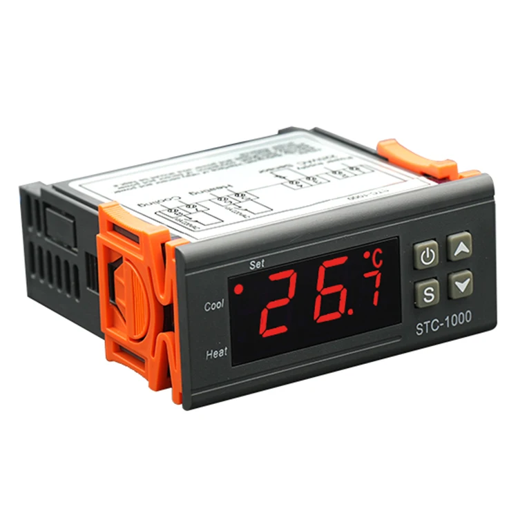 220v Lcd Regulator Led Temperature Controller Incubator STC-1000 Digital Thermostat for Cold Room Condenser Refrigeration Parts