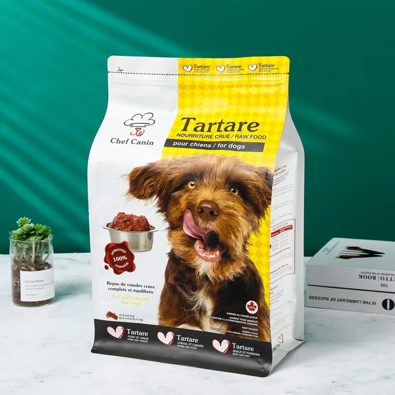 Direct Factory 2kg 5kg 10kg 15kg 20 kg Plastic Aluminum Foil Flat Bottom Ziplock Cat Dog Pet Food Packaging Bag