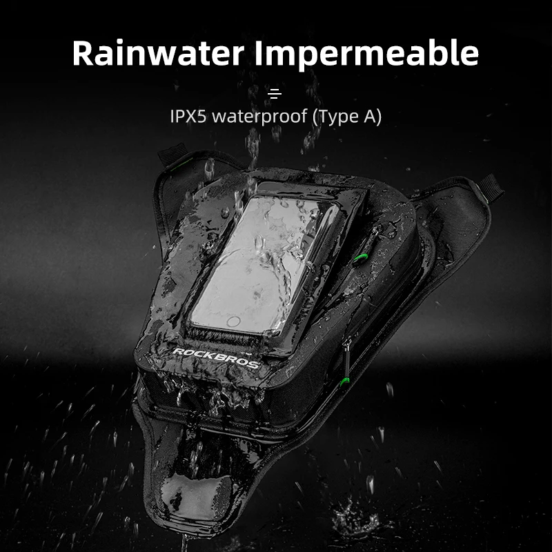 Мотоциклетная кожаная седельная сумка, сухая сумка, масляный бак для сенсорного экрана